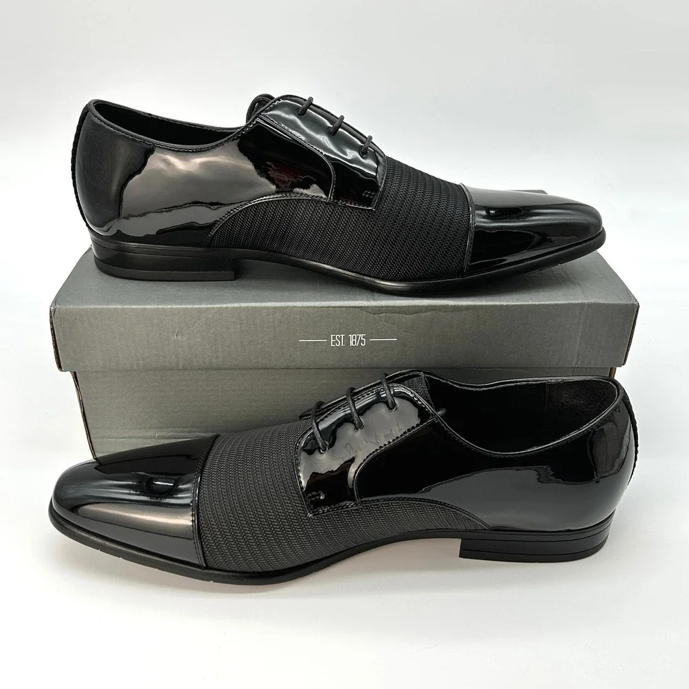 Stacy Adams Pharaoh Cap Toe Oxford‎ Size 15 Mens Dress Shoes Black Formal NEW